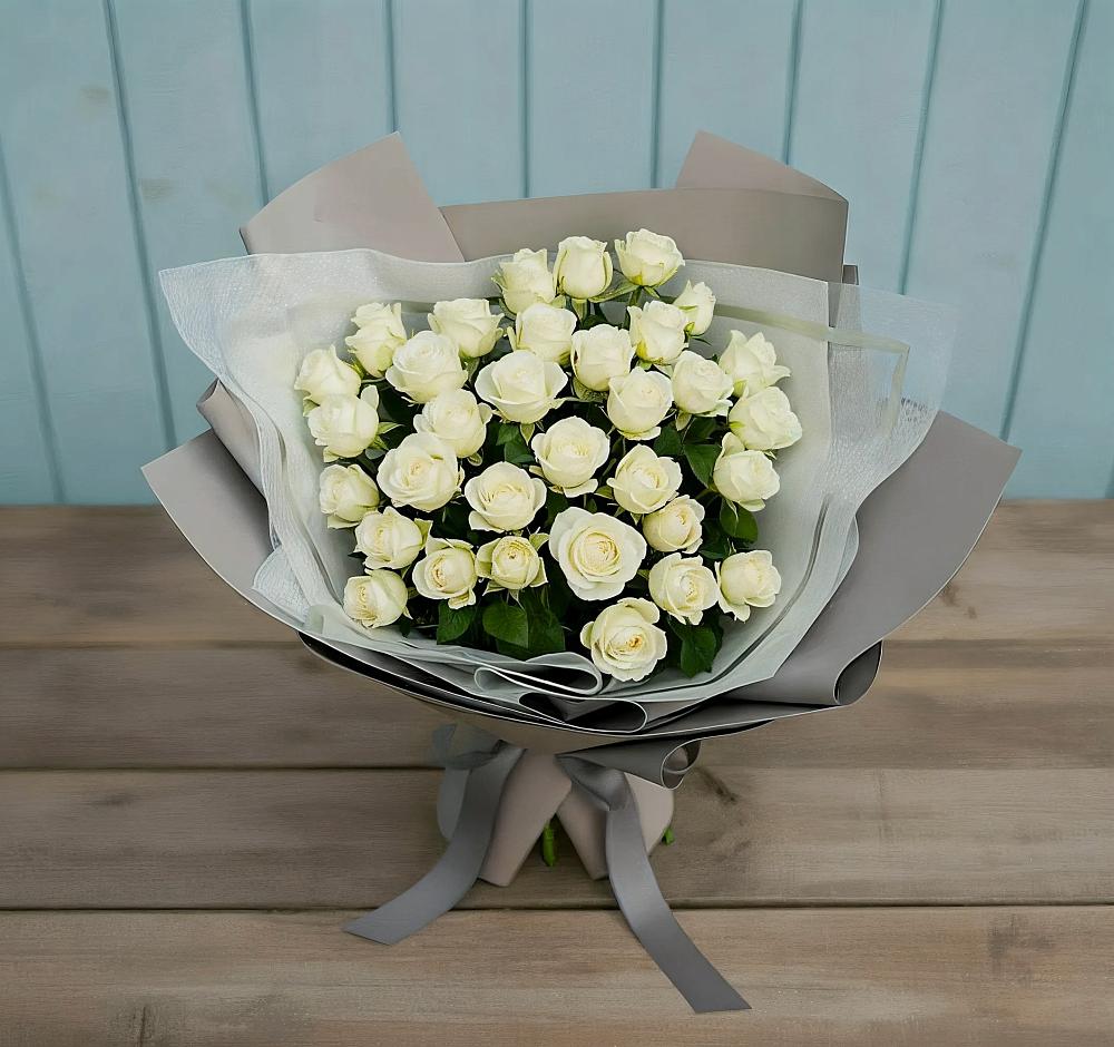 Букет Белоснежная нежность в Борзе