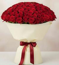 Букет 101 Красная роза Милано в Борзе