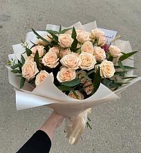 Букет Кремовые розы Латте в Борзе