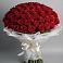 Букет 101 Красная роза Блэк Мэджик в Борзе