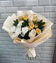 Букет цветов из:  Розы и Хризантемы в Борзе