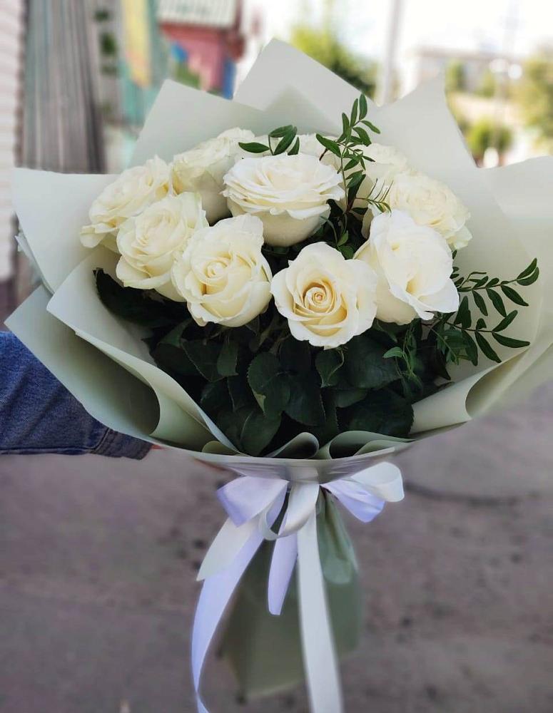 Букет Белые розы Проуд в Борзе