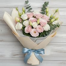 Букет цветов из:  Лизиантусы в Борзе