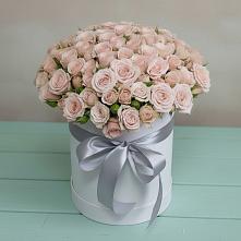 Цветочная композиция из Розы в шляпной коробке в Борзе