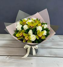 Букет цветов из:  Орхидеи и Розы в Борзе