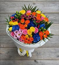 Букет цветов из:  Розы и Хризантемы в Борзе