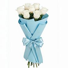 Букет 7 белых роз Проуд в Борзе