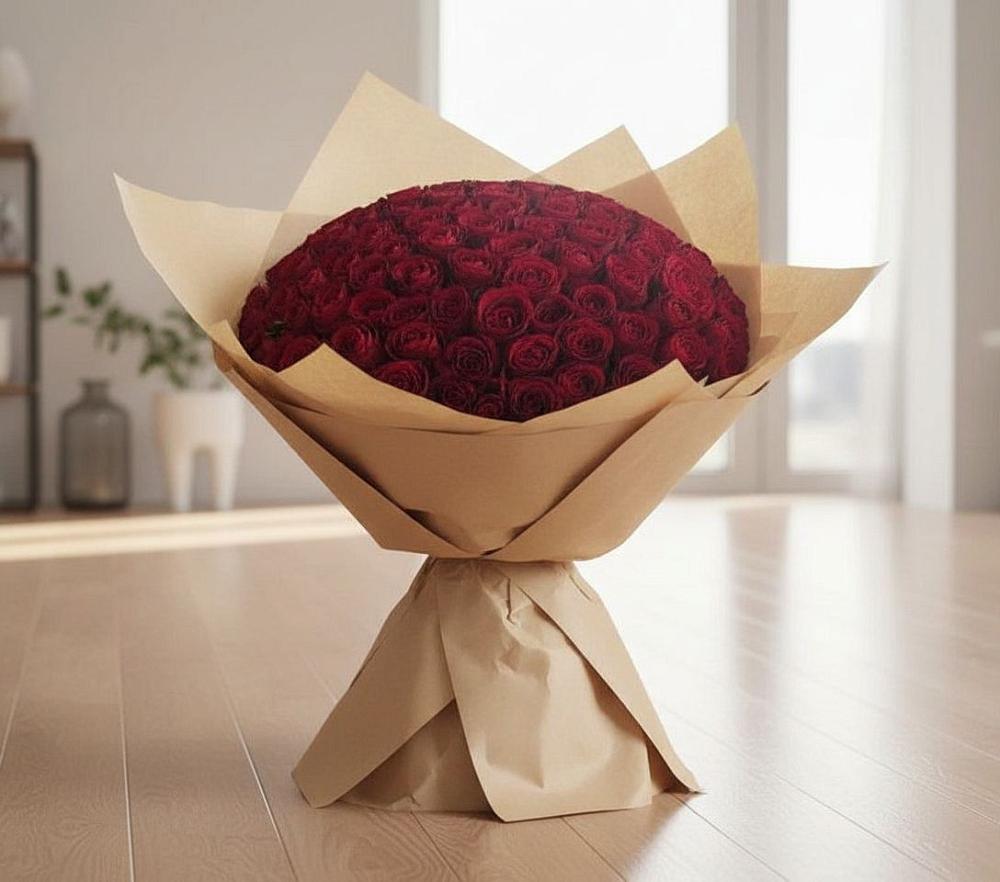 Букет 101 Красная роза в Борзе