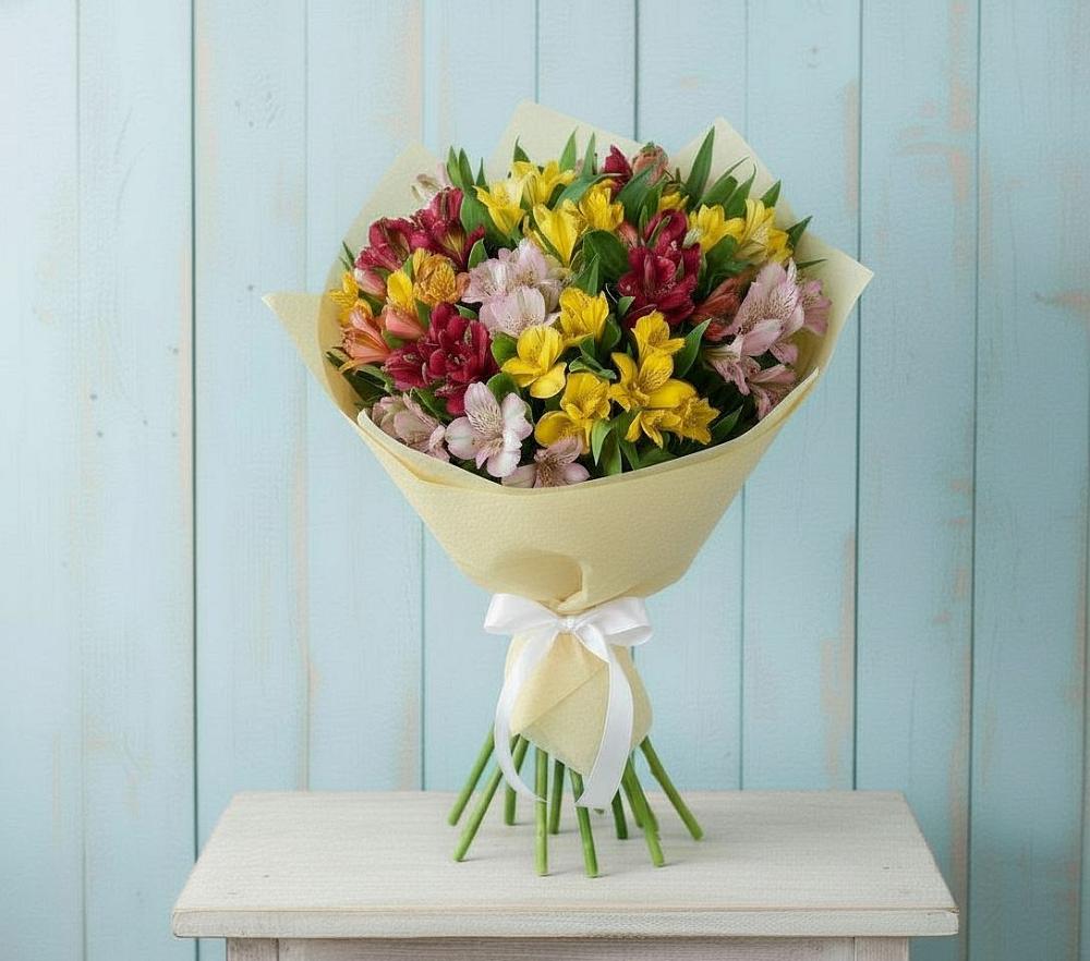 Букет цветов из: Альстромерии в Борзе