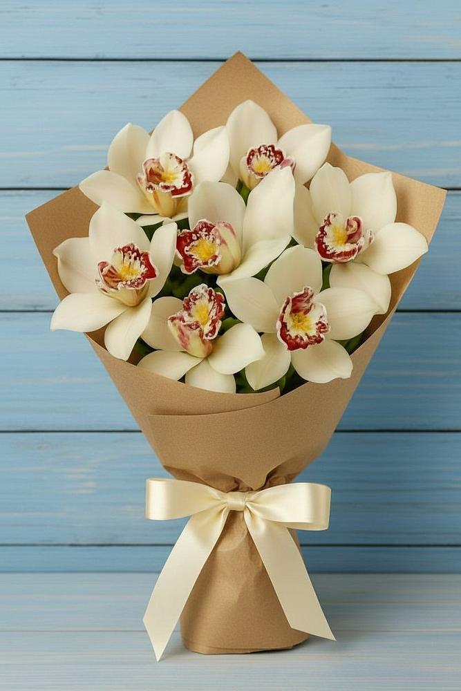 Букет цветов из: Орхидеи и Розы в Борзе