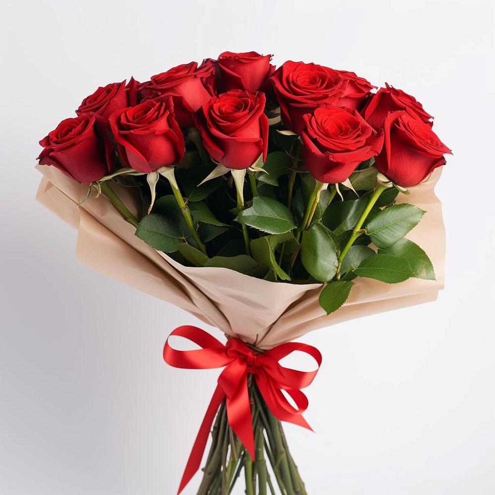 Букет 11 Красных роз Эдлесс Лав в Борзе